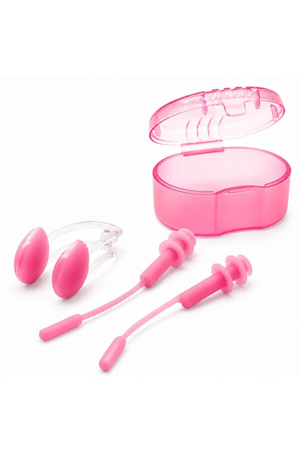 Bermuda - Deniz Havuz Kulak Burun Tıkayıcı Set 01 Pembe