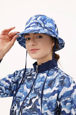 Remsa - Desenli Bucket Şapka RŞ-113 Pera Granit Lacivert01 Remsa - Desenli Bucket Şapka RŞ-113 Pera Granit Lacivert01