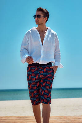 Remsa Mayo - Desenli Erkek Şort Kapri Mayo RKS-04 Remsa Mayo Remsa Mayo - Desenli Erkek Şort Kapri Mayo RKS-04 Remsa Mayo