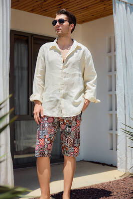 Remsa Mayo - Desenli Erkek Şort Kapri Mayo RKS-05 Remsa Mayo (1)