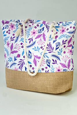 Remsa - Desenli Plaj Çantası RÇ-P-01 Çiçek (1) Remsa - Desenli Plaj Çantası RÇ-P-01 Çiçek (1)