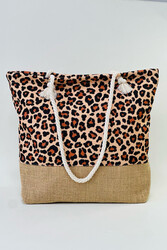 Remsa - Desenli Plaj Çantası RÇ-P-01 Leopar