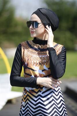 Remsa - Design Fully Covered Hijab Swimsuit Remsa Swimsuit ANTIQUE (1)