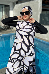 Remsa Mayo - Design Fully Covered Hijab Swimsuit Remsa Swimwear Beige 900-400-2