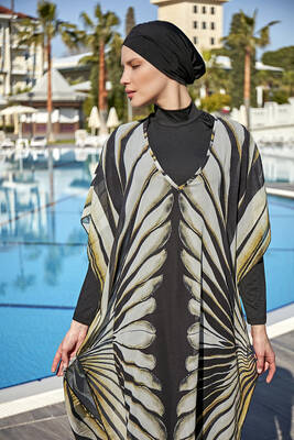 Remsa - Designed on Remsa Hijab Swimsuit, Single Kaftan Pareo RDP004 Wings Remsa - Designed on Remsa Hijab Swimsuit, Single Kaftan Pareo RDP004 Wings