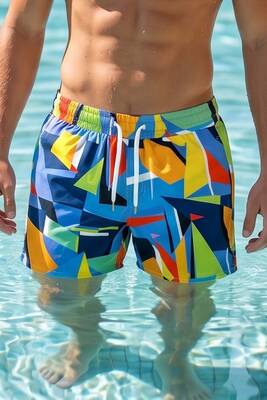 Haliç Mayo - Digital Print Swim Shorts for Boys