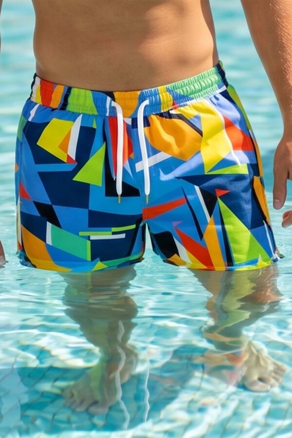 Digital Print Swim Shorts for Boys - Thumbnail