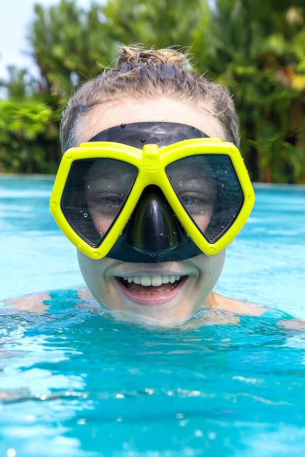 Diving Goggles 7+ Mask 01 Yellow - Thumbnail