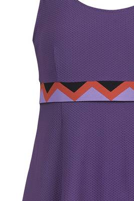 Remsa - Dress Swimsuit Skirted Swimsuit Honeycomb Texture Swimming Swimsuit 335-200 (1) Remsa - Dress Swimsuit Skirted Swimsuit Honeycomb Texture Swimming Swimsuit 335-200 (1)