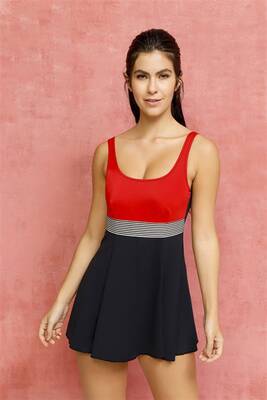 Remsa - Dress Swimsuit Skirted Swimsuit Swimming Swimsuit 335-229