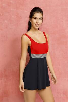 Remsa - Dress Swimsuit Skirted Swimsuit Swimming Swimsuit 335-229 (1)