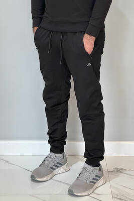 Remsa - Elastic Cuff and Waist Men's Sweatpants with 3 Pockets 3703 Black (1)