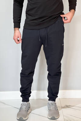 Remsa - Elastic Cuff and Waist Men's Sweatpants with 3 Pockets 3703 Navy