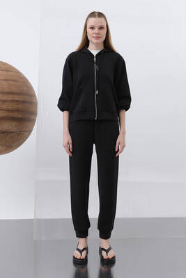 Remsa - Elastic Leg Modal Trousers 32179 Black (1)