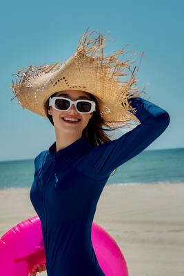 Remsa - Embellished Straw Beach Hat RS (1)