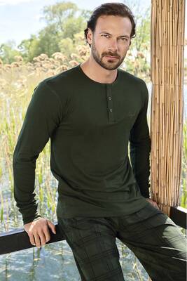 Aydoğan - Erkek Aydoğan Modal Uzun Kol Pijama Takımı 3439 Haki (1) Aydoğan - Erkek Aydoğan Modal Uzun Kol Pijama Takımı 3439 Haki (1)