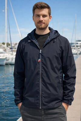 Remsa - Erkek Çift Taraflı Mevsimlik Ceket Tek Üst REU-24726 Lacivert (1)