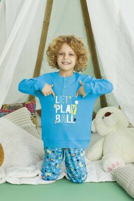 Remsa - Erkek Çocuk Aydoğan Pamuklu Pijama Takımı 240734 Mavi (1) Remsa - Erkek Çocuk Aydoğan Pamuklu Pijama Takımı 240734 Mavi (1)