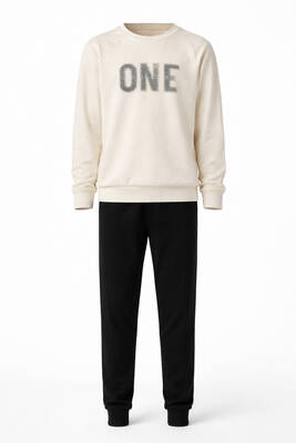 Remsa - Erkek Çocuk Garson Boy Pamuk Penye Pijama Takımı 4112 Krem (1)