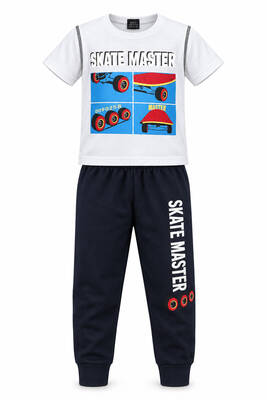 Remsa - Erkek Çocuk Kısa Kol Penye Pijama Takımı 4269 Bej03 (1)