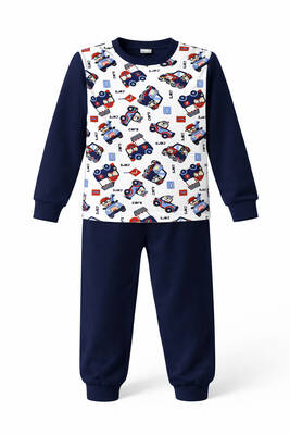 Remsa - Erkek Çocuk Pamuklu Desenli Pijama Takımı 6068-20 Laci02 (1)