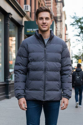 Remsa - Erkek İçi Astarlı Şişme Mont 7070 Antrasit