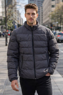 Remsa - Erkek İçi Astarlı Şişme Mont 7070 Antrasit (1)