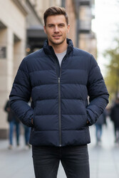 Remsa - Erkek İçi Astarlı Şişme Mont 7070 Lacivert