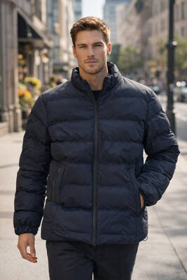 Remsa - Erkek İçi Astarlı Şişme Mont 7070 Lacivert (1)