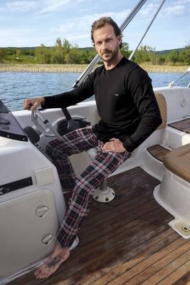 Aydogan - Erkek Jakarlı Uzun Kol Pijama Takımı 3451 Siyah (1) Aydogan - Erkek Jakarlı Uzun Kol Pijama Takımı 3451 Siyah (1)