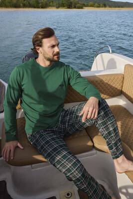 Aydoğan - Erkek Jakarlı Uzun Kol Pijama Takımı 3452 Yeşil (1) Aydoğan - Erkek Jakarlı Uzun Kol Pijama Takımı 3452 Yeşil (1)