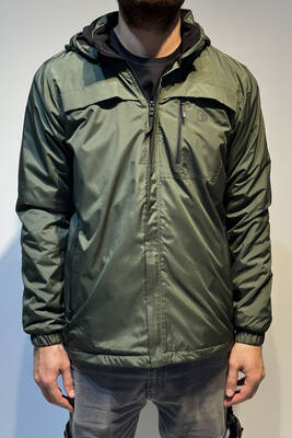 Remsa - Erkek Kapüşonlu Cep Detaylı İçi Polar Kışlık Mont 2540 Haki (1)