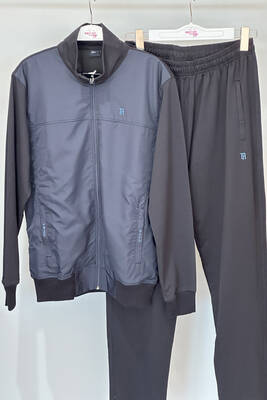 Remsa - Erkek Likralı Penye Eşofman Takımı 3712 Lacivert (1)