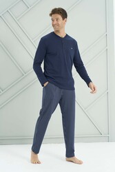 Remsa - Erkek Penye Uzun Kol Pijama Takımı 2235 Laci07