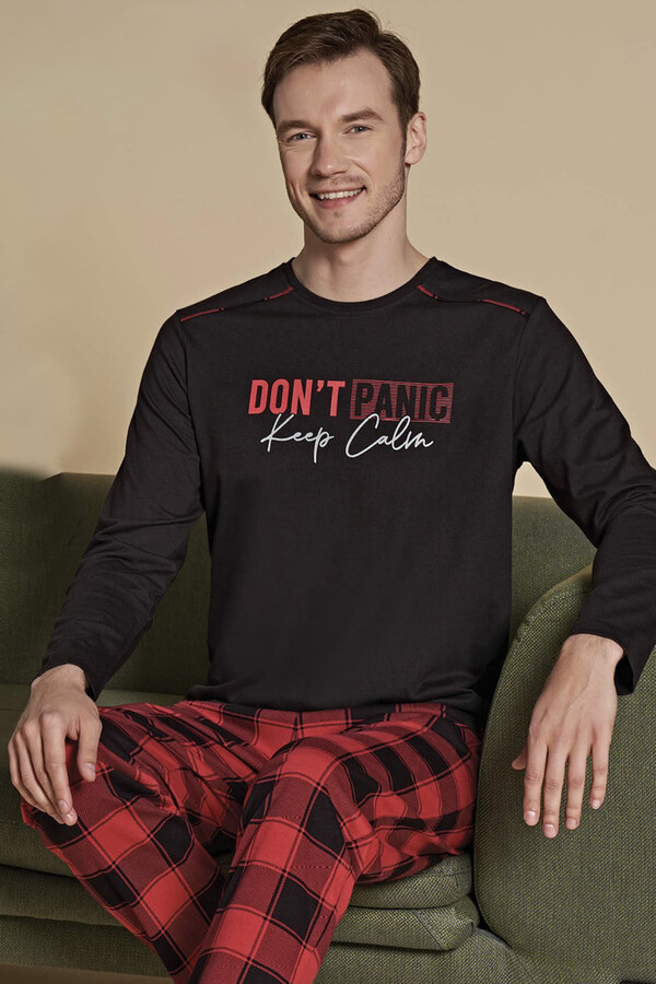 Erkek Pijama Takımı 1527 Siyah