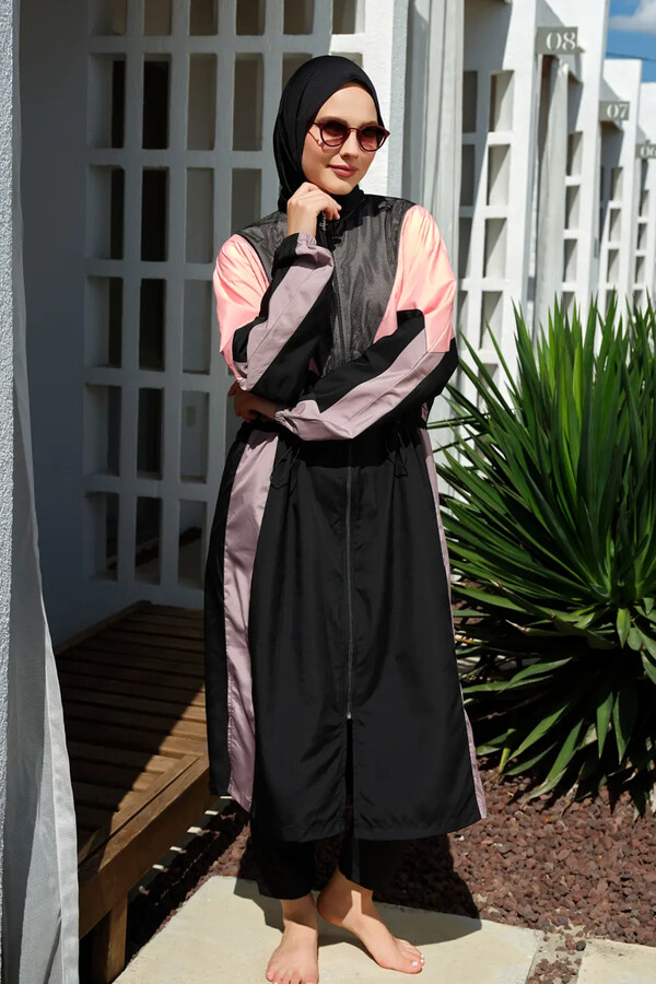 File Detail Parachute Full-Cover Modest Swimsuit - Thumbnail