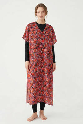 Remsa - Floral Print Kaftan Pareo Cover-Up (1)