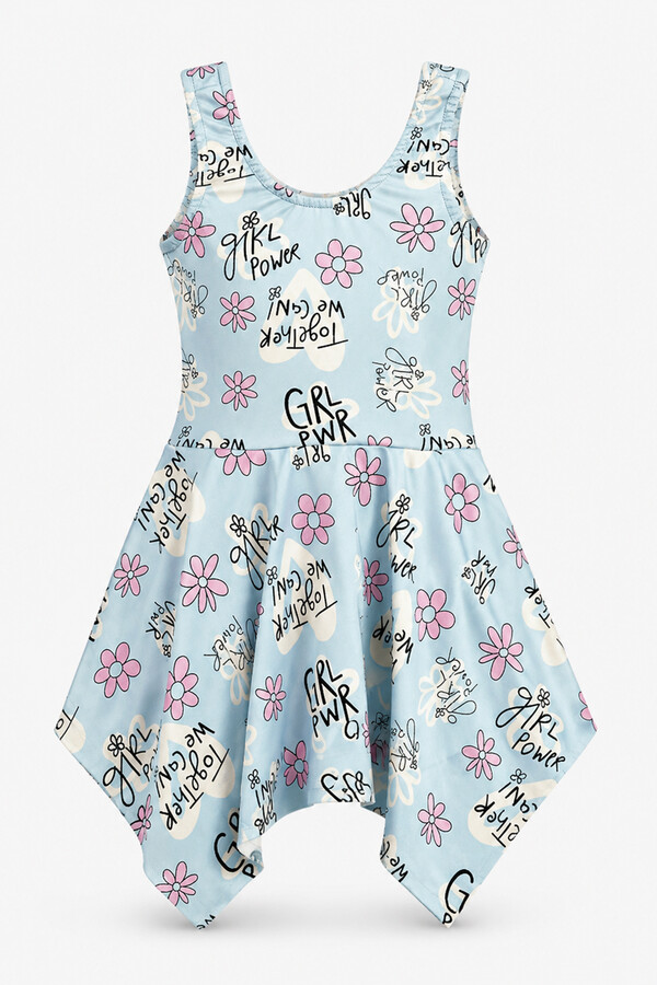 Haliç Mayo - Floral Print Modest Swimsuit for Girls (1)