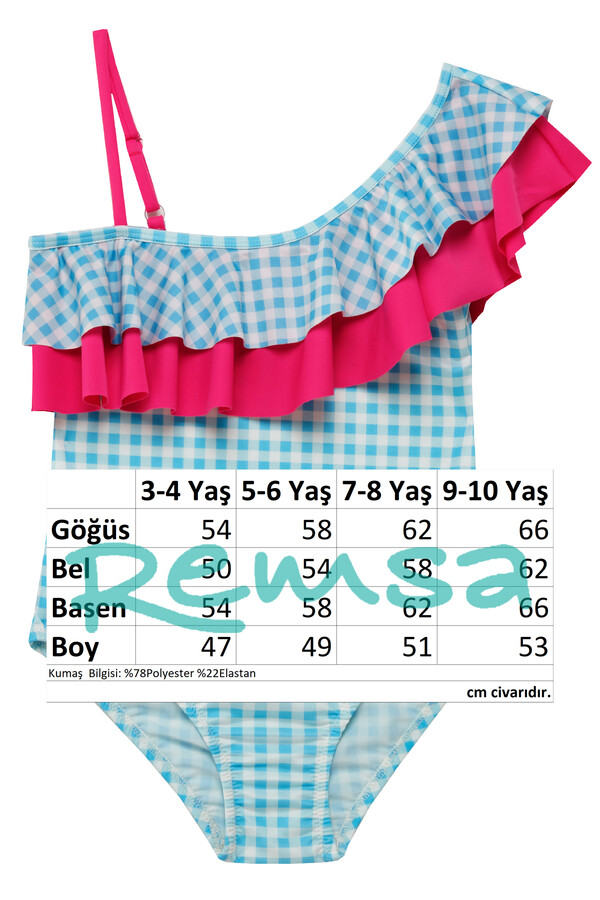 Floral Print Swimwear Set for Girls - Thumbnail