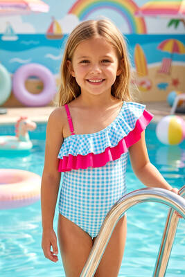 Neopy - Floral Print Swimwear Set for Girls