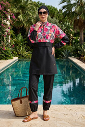 Haliç Mayo - Four-Piece Modest Swimwear Set with Tunic