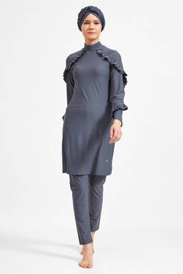 Remsa - Zero Sleeve Shorts Skirt Semi Closed Swimsuit Noory 3609 Black Remsa Swimwear (1) Remsa - Zero Sleeve Shorts Skirt Semi Closed Swimsuit Noory 3609 Black Remsa Swimwear (1)