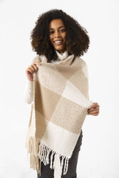 Remsa - Fringed Boucle Scarf 45X200 cm 1284 Beige