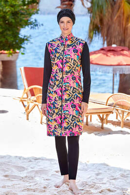 Rozamay - Full Closed Burqini 9268 Castel Black Rozamay - Full Closed Burqini 9268 Castel Black