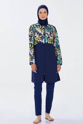 Rozamay - Full-Cover Burkini Valerie 9285 Dark Navy Blue (1) Rozamay - Full-Cover Burkini Valerie 9285 Dark Navy Blue (1)