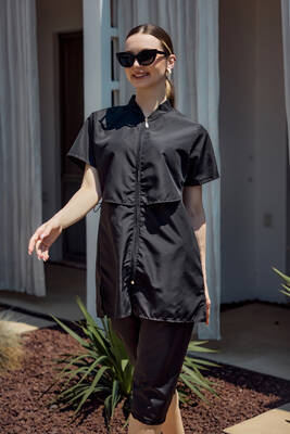 Remsa - Full-Cover Parachute Short-Sleeve Semi-Covered Swimwear Set (1)