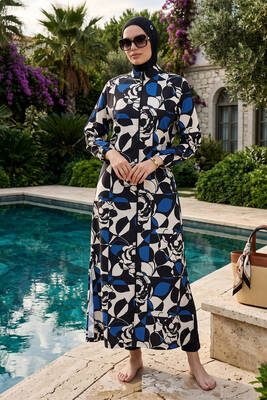Haliç Mayo - Full-Cover Swimsuit with Print Details (1)