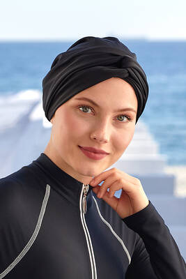 Remsa - Full-Cover Swimwear Bone in Black RB006-1 (1)