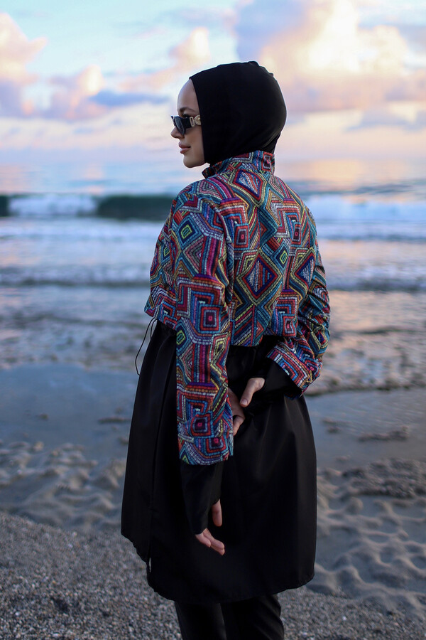 Full-Cover Swimwear Set Hale Kilim - Thumbnail