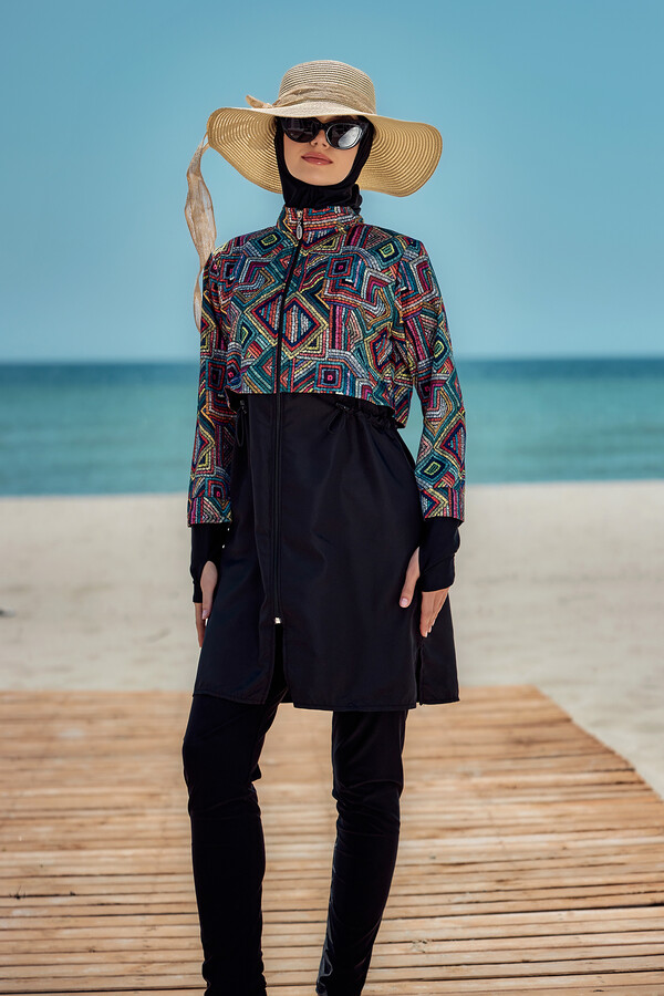 Full-Cover Swimwear Set Hale Kilim - Thumbnail